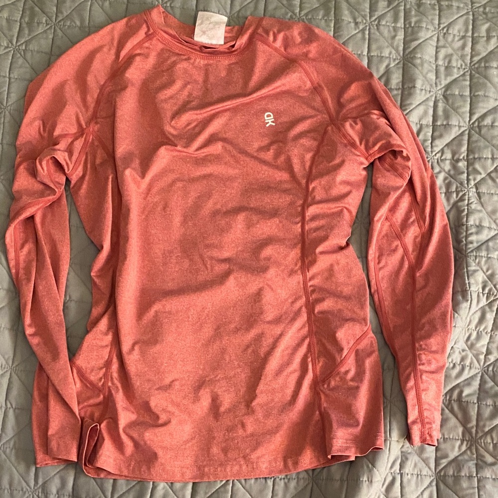 Calvin Klein Women's Coral Long Sleeve Tee